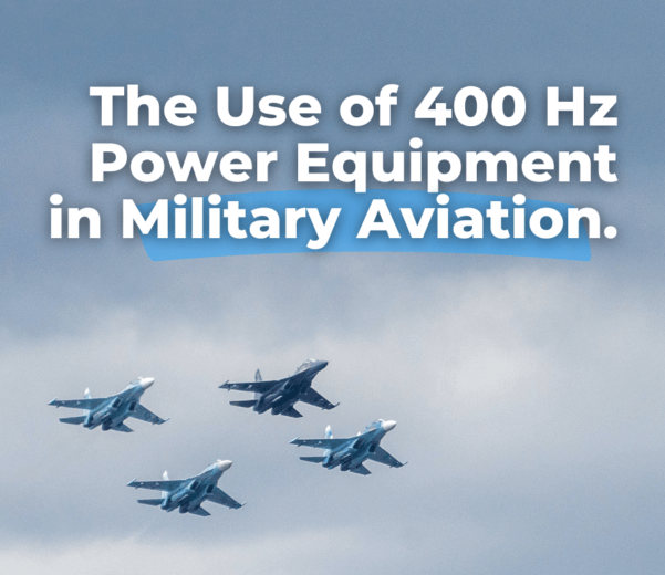 Aeronave Militar com Equipamento de Potência 400 Hz